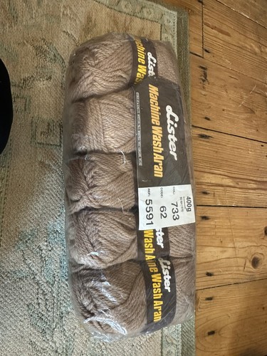 Lister aran wool 40g balls - 5, x