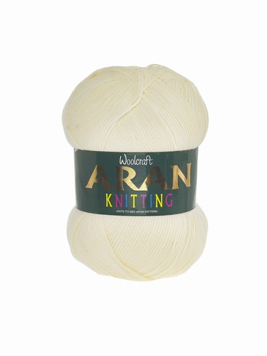 Woolcraft acrylic aran 400g - aran,