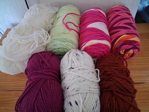Aran wool assorted colors - wool, colors.