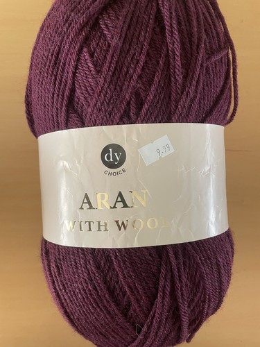 Aran yarn with wool - aran, 400g