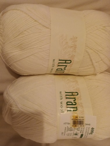 Knitting wool aran 2x400g - wool,